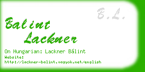 balint lackner business card