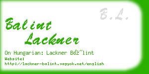 balint lackner business card